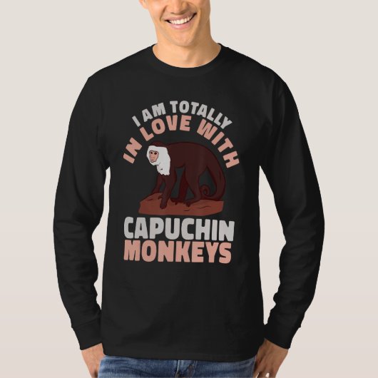 cute Primate I am totally in love with Capuchin Mo T-Shirt (Vorderseite)
