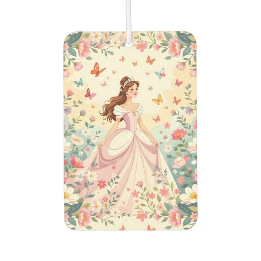 Cute princess with butterflies autolufterfrischer (Vorderseite)