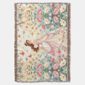 Cute princess with butterflies decke (Vorderseite Vertikal)