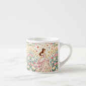 Cute princess with butterflies espressotasse (Rechts)