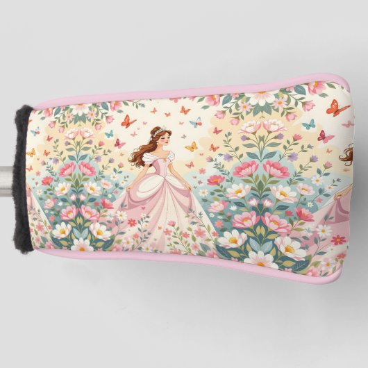Cute princess with butterflies golf headcover (Vorderseite)