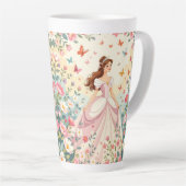 Cute princess with butterflies milchtasse (Rechte Ecke)