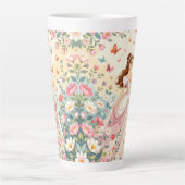 Cute princess with butterflies milchtasse (Vorderseite)