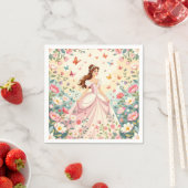 Cute princess with butterflies serviette (Beispiel)