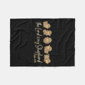 Cute Psalm 23_1 Sheep The Lord Is My Shepherd  Fleecedecke (Vorderseite (Horizontal))