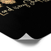 Cute Psalm 23_1 Sheep The Lord Is My Shepherd  Poster (Ecke)