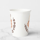 Cute PSL Fall  – Pumpkin Spice and Cozy vibes  Pappbecher (Rechts)