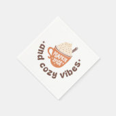 Cute PSL Fall – Pumpkin Spice and Cozy vibes Serviette (Ecke)
