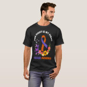 Cute Psoriasis Awareness Orange Ribbon Costume Men T-Shirt (Vorne ganz)
