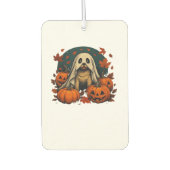 Cute Pug Dog With Pumpkins Fall Halloween Classic  Autolufterfrischer (Vorderseite)