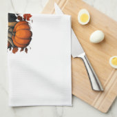 Cute Pug Dog With Pumpkins Fall Halloween Classic  Geschirrtuch (Viertel Falte)