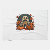 Cute Pug Dog With Pumpkins Fall Halloween Classic  Geschirrtuch (Horizontal)