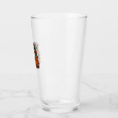 Cute Pug Dog With Pumpkins Fall Halloween Classic Glas (Links)