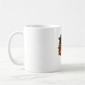 Cute Pug Dog With Pumpkins Fall Halloween Classic  Kaffeetasse (Links)