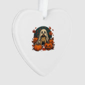 Cute Pug Dog With Pumpkins Fall Halloween Classic  Ornament (Vorderseite)