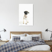 Cute Pug Puppy Leinwanddruck (Insitu (Schlafzimmer))