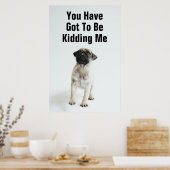 Cute Pug Puppy Poster (Küche)