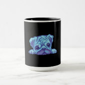Cute Pug Puppy Tasse (Zentrum)