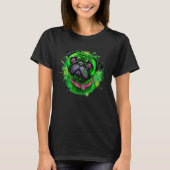 Cute Pug st Patrick s Day T-Shirt (Vorderseite)