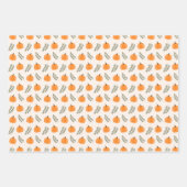 Cute Pumpkin Eucalyptus Fall Pattern Geschenkpapier Set (Vorderseite)