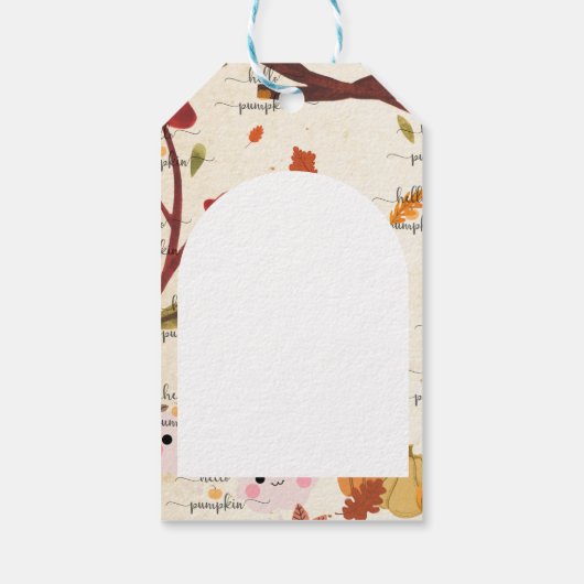 Cute Pumpkin Geschenkanhänger (Rückseite)