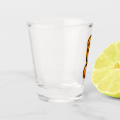 Cute Pumpkin Halloween Exclamation Shot Glass Schnapsglas (Links)