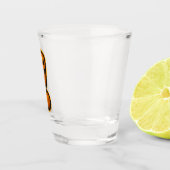 Cute Pumpkin Halloween Exclamation Shot Glass Schnapsglas (Rechts)