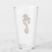 Cute Pumpkin Halloween Question Mark Beer Mug Glas (Rückseite)