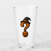 Cute Pumpkin Halloween Question Mark Beer Mug Glas (Vorderseite)