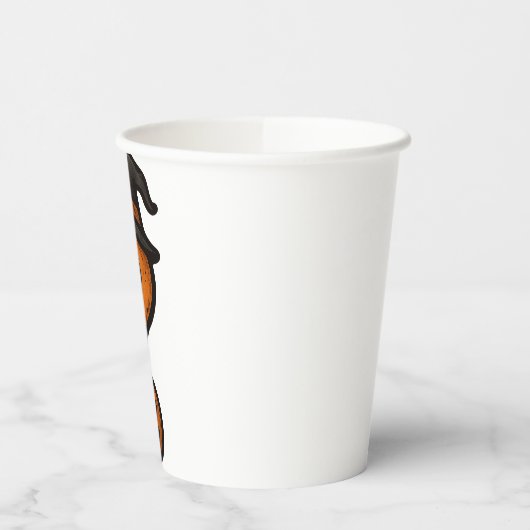 Cute Pumpkin Halloween Question Mark Paper Cup Pappbecher (Links)