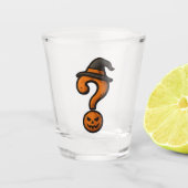 Cute Pumpkin Halloween Question Mark Shot Glass Schnapsglas