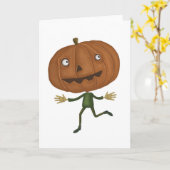 cute pumpkin head karte (Gelbe Blume)