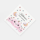 Cute Pumpkin Is On The Way | Halloween Baby Shower Serviette (Ecke)