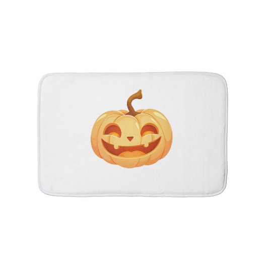 Cute Pumpkin Jack O Lantern Turtle Sea Halloween C Badematte