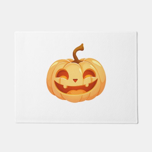 Cute Pumpkin Jack O Lantern Turtle Sea Halloween C Fußmatte (Vorderseite)