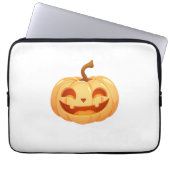 Cute Pumpkin Jack O Lantern Turtle Sea Halloween C Laptopschutzhülle (Vorderseite)