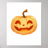 Cute Pumpkin Jack O Lantern Turtle Sea Halloween C Poster (Vorne)