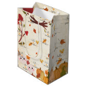 Cute Pumpkin Mittlere Geschenktüte (Rückseite Schrägansicht)