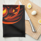 Cute Pumpkin Monster Halloween Kitchen Towel Geschirrtuch (Viertel Falte)