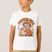 Cute Pumpkin Pals Kids Halloween Fall T-Shirt (Vorderseite)