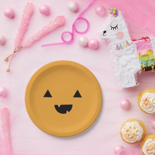 Cute Pumpkin Pappteller (Party)