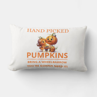 Cute Pumpkin Patch Kids Hand Picked Pumpkins Throw Lendenkissen