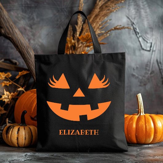 Cute Pumpkin Smile Halloween Tasche