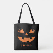 Cute Pumpkin Smile Halloween Tasche (Rückseite)