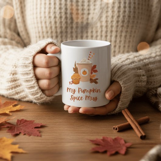 Cute Pumpkin Spice Mug Autumn Fall Vibes Coffee  Kaffeetasse