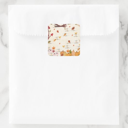 Cute Pumpkin Sticker (Tasche)