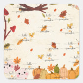 Cute Pumpkin Sticker (Vorderseite)