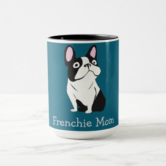 Cute Pup, medium dark blue Tasse (Zentrum)