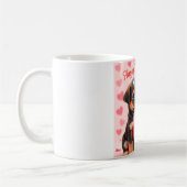 Cute puppies Happy Valentine's day personalized Kaffeetasse (Links)