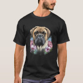 cute puppies lovely bullmastiff dog holder lover d T-Shirt (Vorderseite)